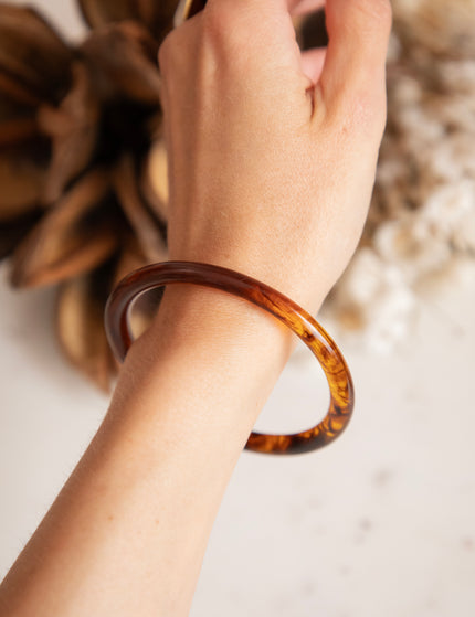 Marble Bangle Brown - Bracelet