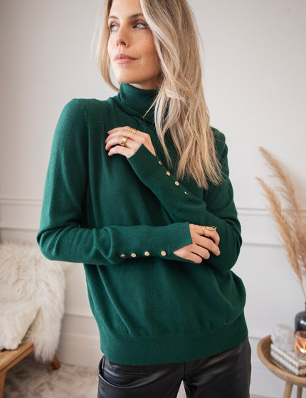 Get Your Basic Turtle Dark Green - Sweater