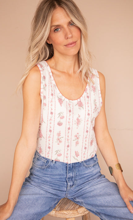Blossom Heritage Off White/Old Pink - Top