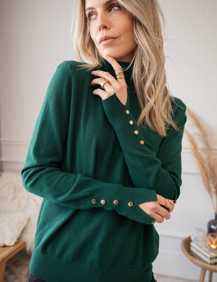 Get Your Basic Turtle Dark Green - Sweater