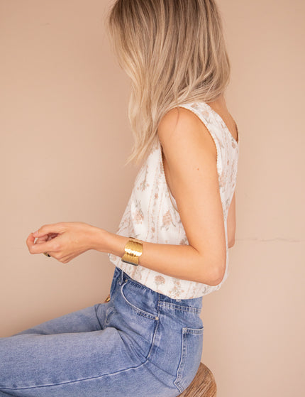 Blossom Heritage Off White/Taupe - Top