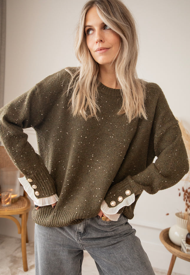 Cozy Cuty Kaki - Sweater