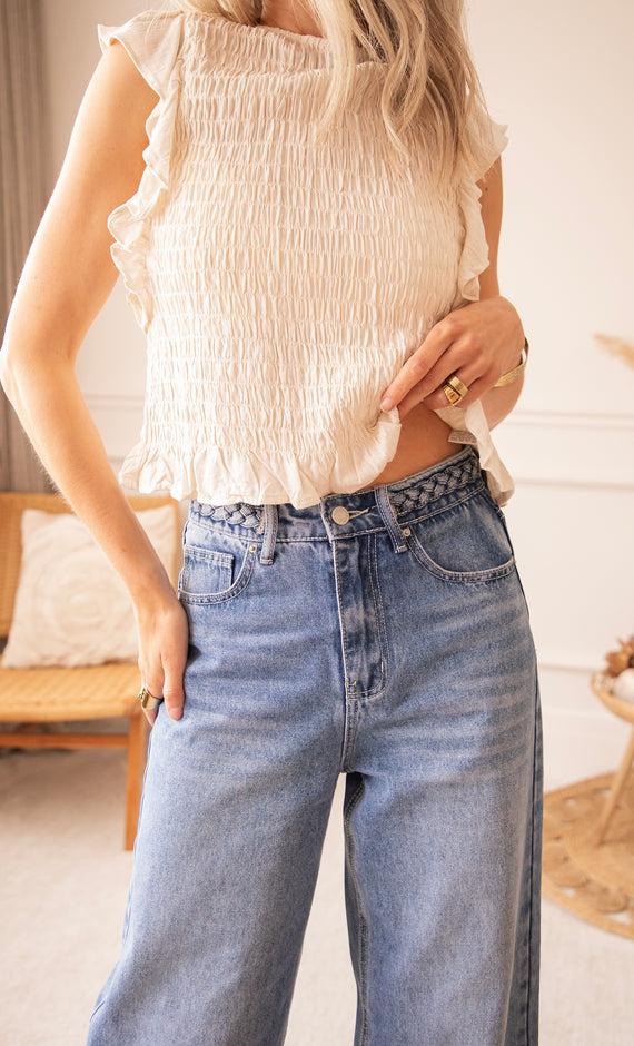 Jeans - Braid Wide - Blau