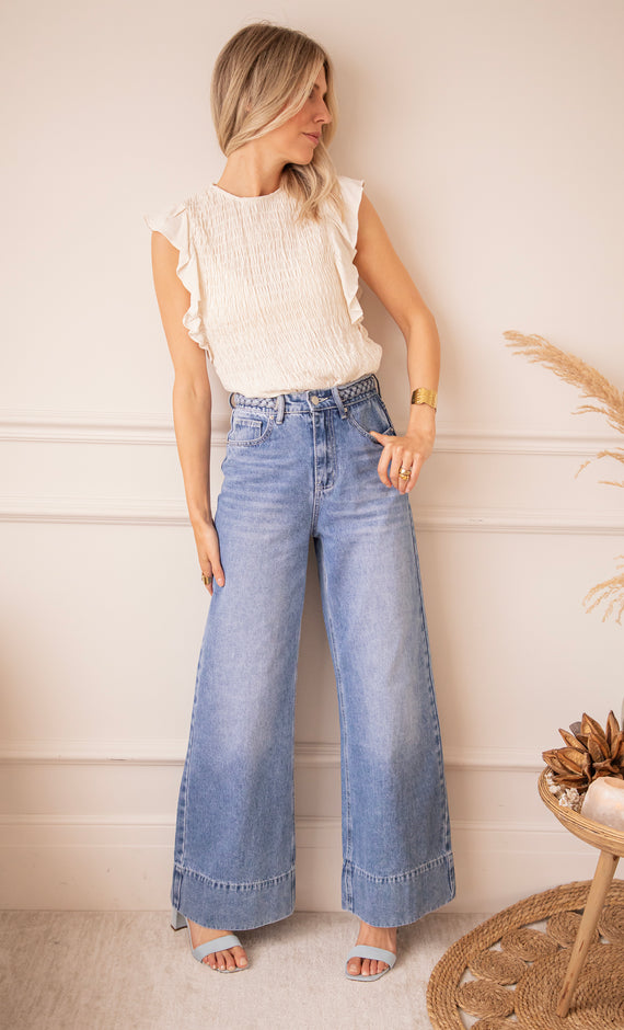 Jeans - Braid Wide - Blau