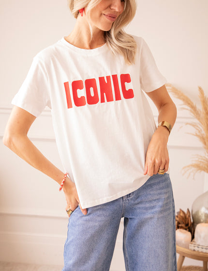Call Me Iconic White/Red - T-Shirt