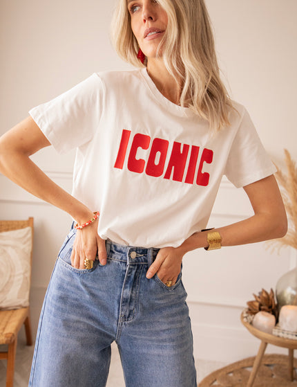 Call Me Iconic White/Red - T-Shirt