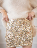 Sparkle All The Way Gold - Skirt