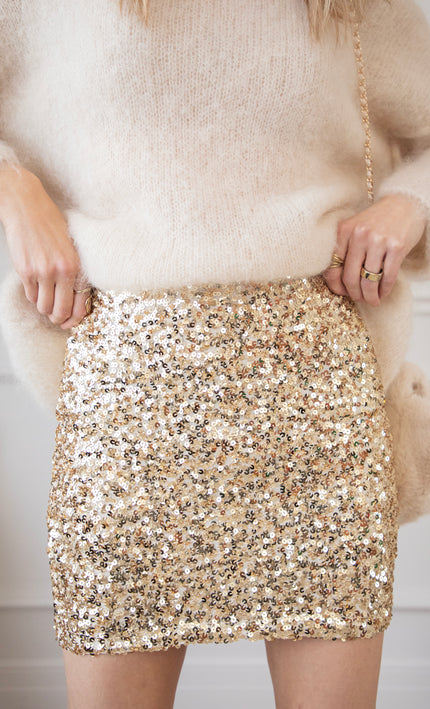 Sparkle All The Way Gold - Skirt