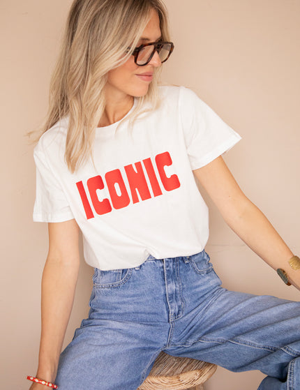 Call Me Iconic White/Red - T-Shirt