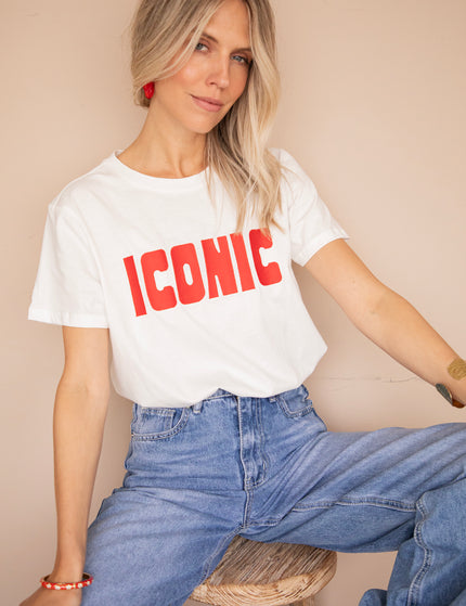 Call Me Iconic White/Red - T-Shirt