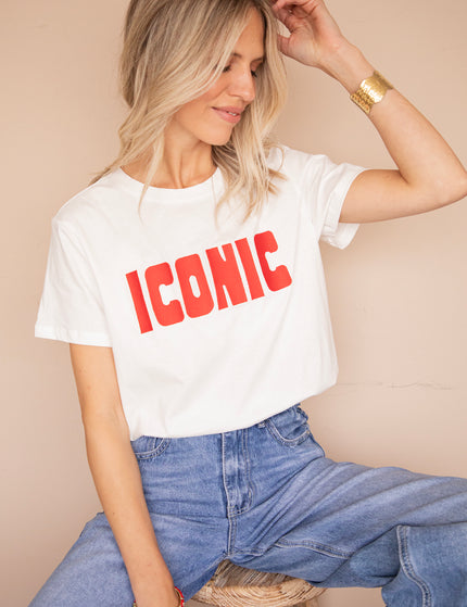Call Me Iconic White/Red - T-Shirt