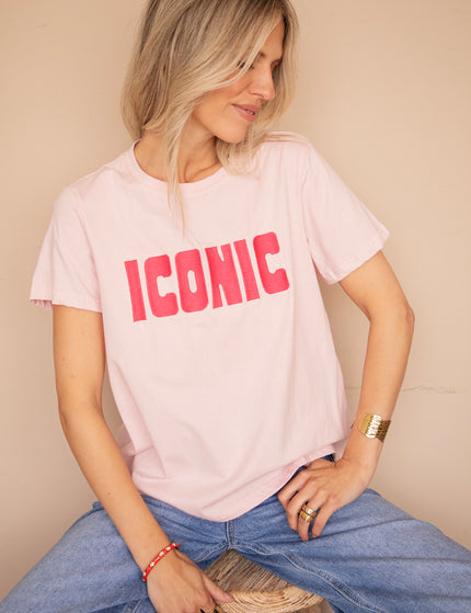 Call Me Iconic Soft Pink/Fuchsia - T-Shirt