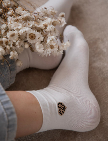 Little Wild Heart Off White - Sokken