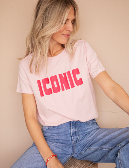 Call Me Iconic Soft Pink/Fuchsia - T-Shirt