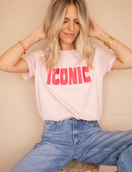 Call Me Iconic Soft Pink/Fuchsia - T-Shirt