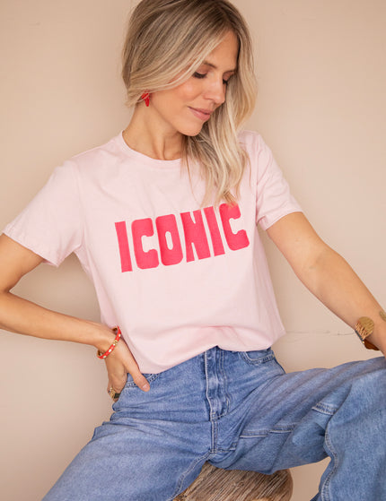 Call Me Iconic Soft Pink/Fuchsia - T-Shirt