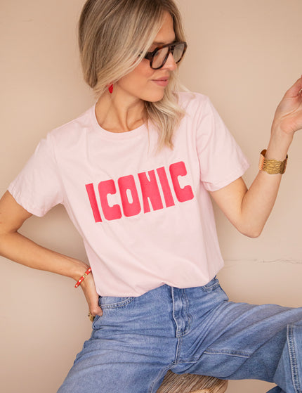 Call Me Iconic Soft Pink/Fuchsia - T-Shirt