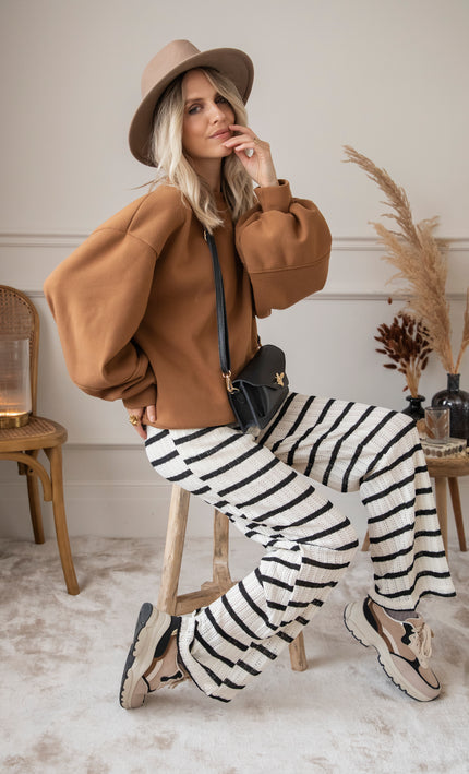 Harmony Stripes Black/White - Broek