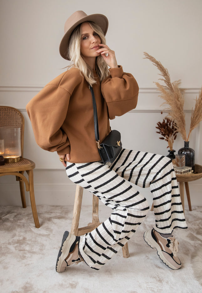 Harmony Stripes Black/White - Broek