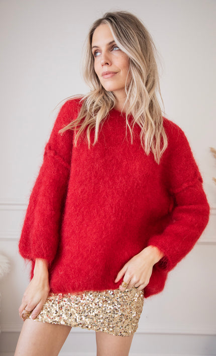 Comfort Me Red - Sweater