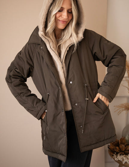 Warm Embrace Khaki/Beige - Coat