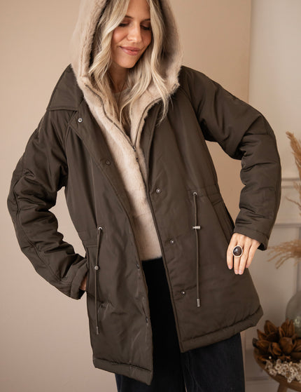 Warm Embrace Khaki/Beige - Coat