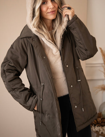 Warm Embrace Khaki/Beige - Coat