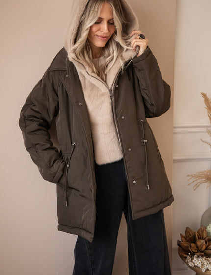 Warm Embrace Khaki/Beige - Coat