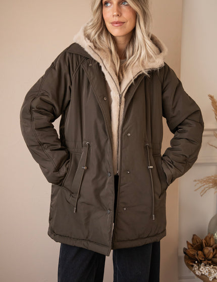 Warm Embrace Khaki/Beige - Coat