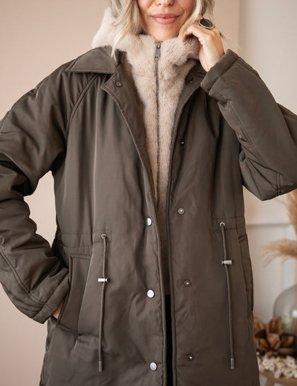 Warm Embrace Khaki/Beige - Coat