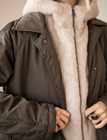 Warm Embrace Khaki/Beige - Coat