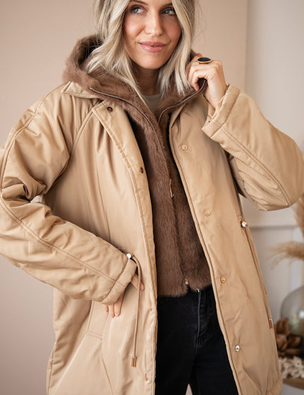 Warm Embrace Beige/Brown - Coat