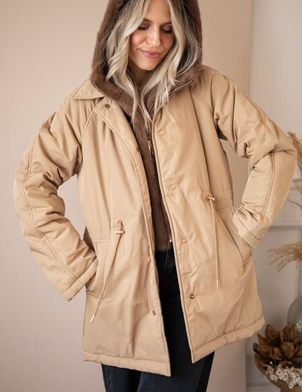 Warm Embrace Beige/Brown - Coat