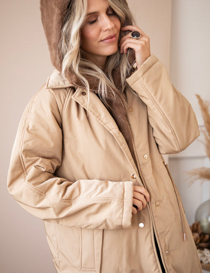 Warm Embrace Beige/Brown - Coat