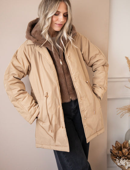 Warm Embrace Beige/Brown - Coat