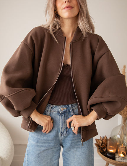 Snuggle Up Choco - Cardigan