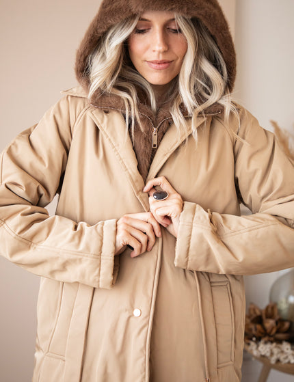 Warm Embrace Beige/Brown - Coat