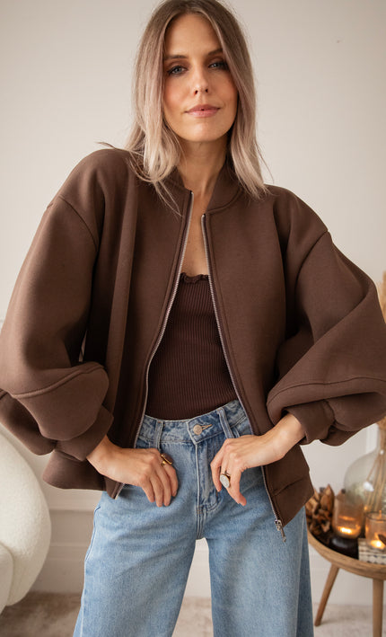 Snuggle Up Choco - Cardigan