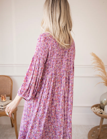 Joyce Bloom Girly Pink - Maxi Jurk