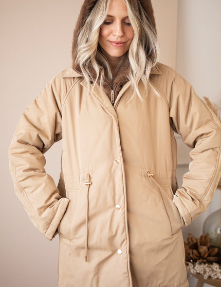 Warm Embrace Beige/Brown - Coat