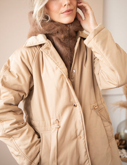 Warm Embrace Beige/Brown - Coat