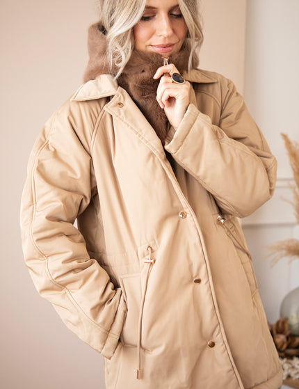 Warm Embrace Beige/Brown - Coat