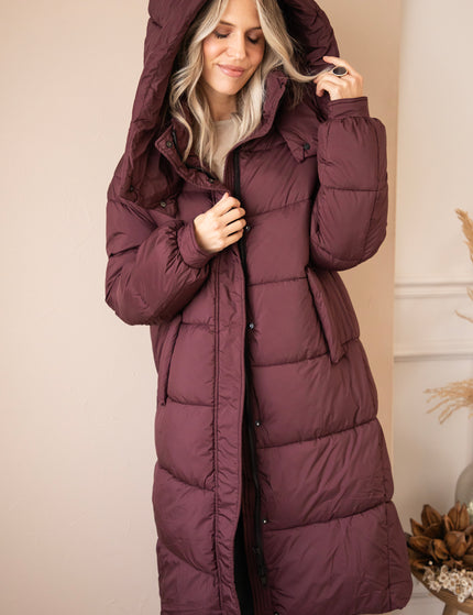 Wrapped Up Puffer Mulberry - Jacket