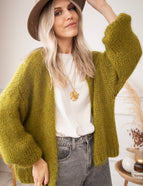 Strickjacke - Bernadette Odette - Moss Green