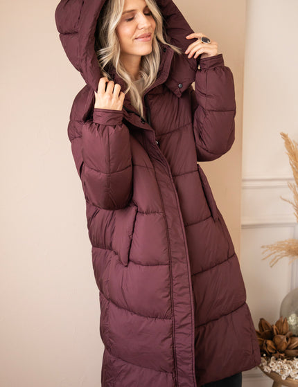 Wrapped Up Puffer Mulberry - Jacket