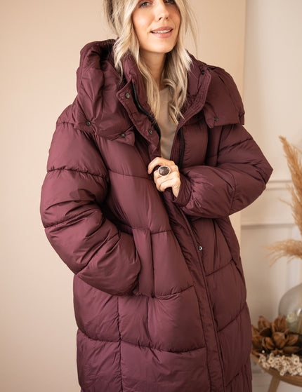 Wrapped Up Puffer Mulberry - Jacket