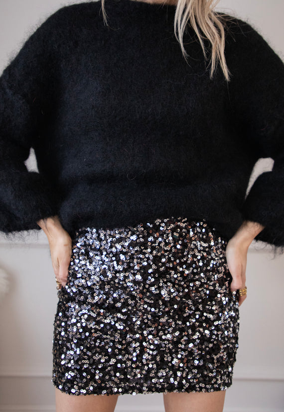 Sparkle All The Way Black - Skirt