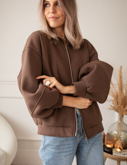 Snuggle Up Choco - Cardigan