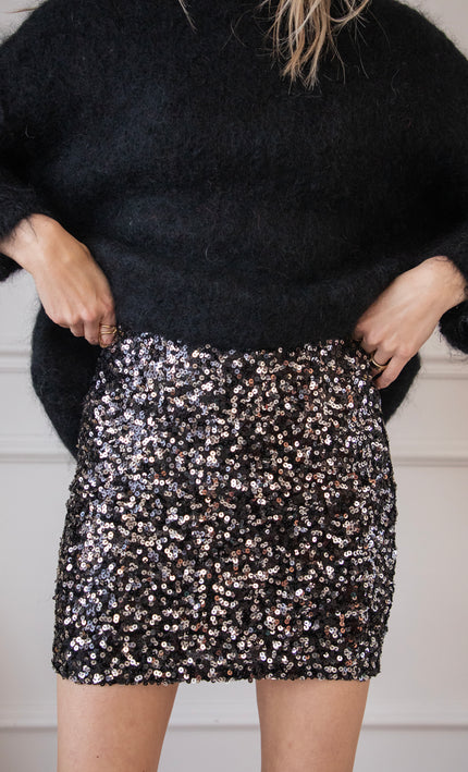 Sparkle All The Way Black - Skirt