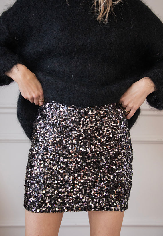 Sparkle All The Way Black - Skirt